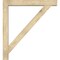 Ekena Millwork Traditional Block Rough Sawn Bracket w/ Offset Brace, Douglas Fir, 6"W x 40"D x 44"H BKT0604X40X44TRA05RDF - alternate 3